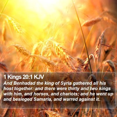 1 Kings 20:1 KJV Bible Verse Image