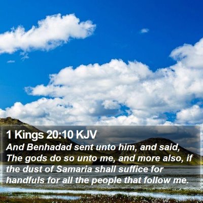 1 Kings 20:10 KJV Bible Verse Image