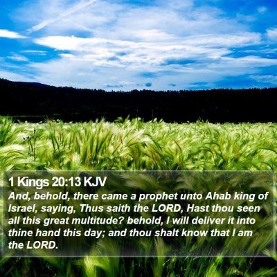 1 Kings 20:13 KJV Bible Verse Image