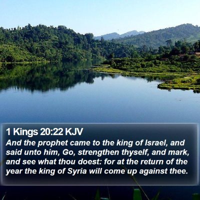1 Kings 20:22 KJV Bible Verse Image
