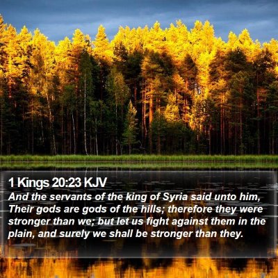 1 Kings 20:23 KJV Bible Verse Image