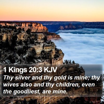 1 Kings 20:3 KJV Bible Verse Image