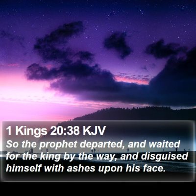 1 Kings 20:38 KJV Bible Verse Image
