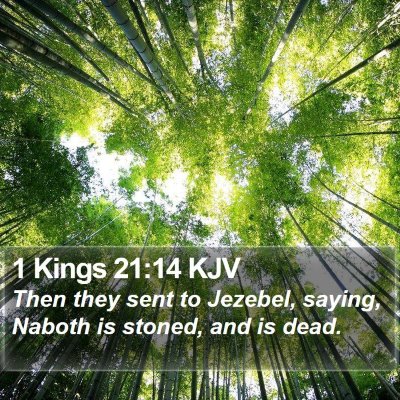 1 Kings 21:14 KJV Bible Verse Image