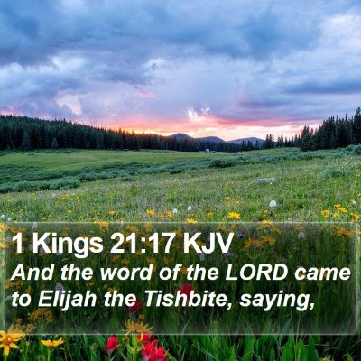 1 Kings 21:17 KJV Bible Verse Image