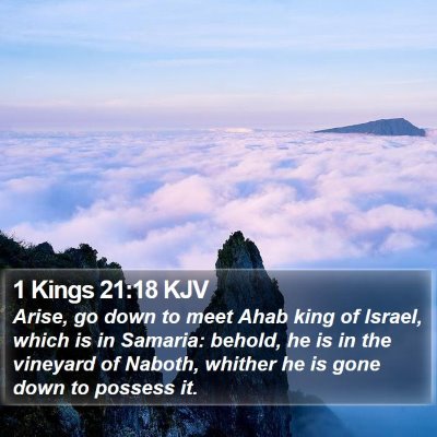 1 Kings 21:18 KJV Bible Verse Image