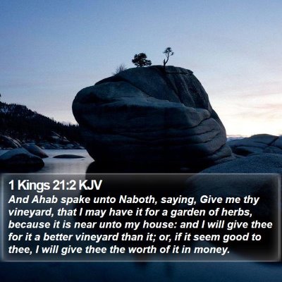 1 Kings 21:2 KJV Bible Verse Image