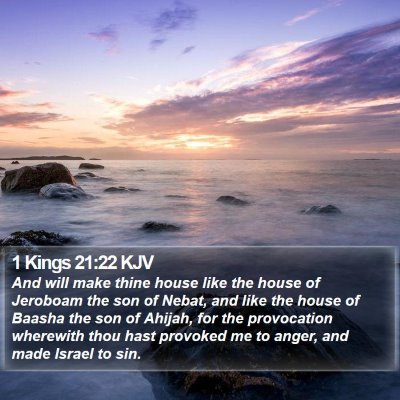 1 Kings 21:22 KJV Bible Verse Image