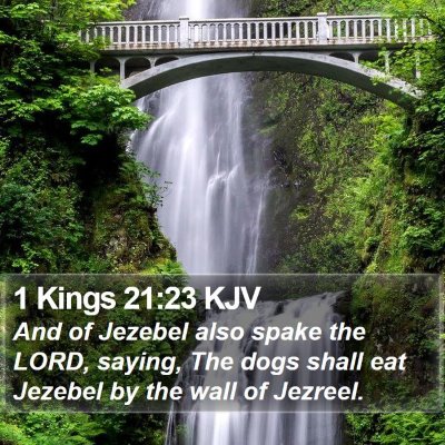 1 Kings 21:23 KJV Bible Verse Image
