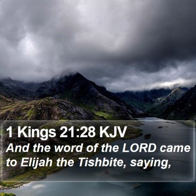 1 Kings 21:28 KJV Bible Verse Image