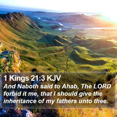 1 Kings 21:3 KJV Bible Verse Image
