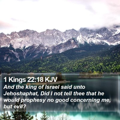 1 Kings 22:18 KJV Bible Verse Image