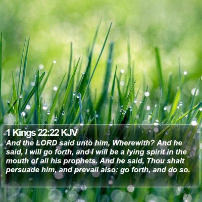 1 Kings 22:22 KJV Bible Verse Image