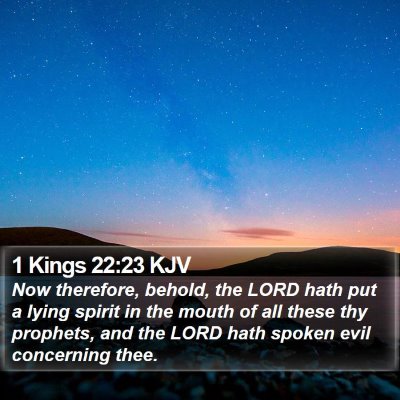 1 Kings 22:23 KJV Bible Verse Image