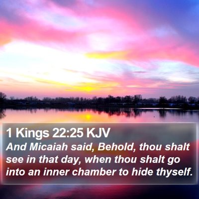 1 Kings 22:25 KJV Bible Verse Image
