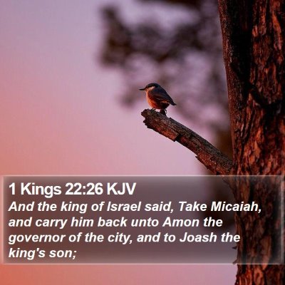 1 Kings 22:26 KJV Bible Verse Image