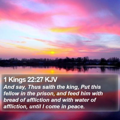 1 Kings 22:27 KJV Bible Verse Image