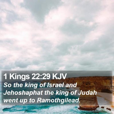 1 Kings 22:29 KJV Bible Verse Image