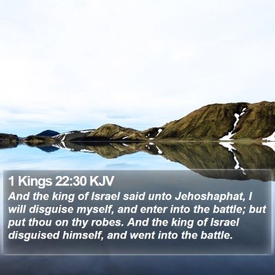 1 Kings 22:30 KJV Bible Verse Image