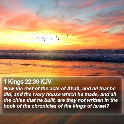 1 Kings 22:39 KJV Bible Verse Image