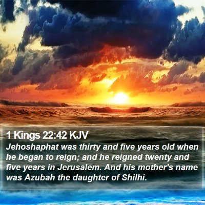 1 Kings 22:42 KJV Bible Verse Image