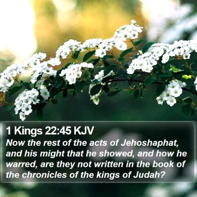 1 Kings 22:45 KJV Bible Verse Image