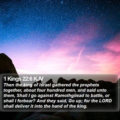 1 Kings 22:6 KJV Bible Verse Image