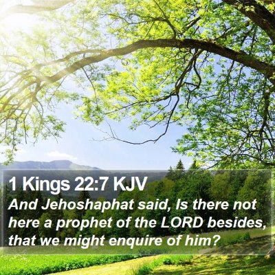 1 Kings 22:7 KJV Bible Verse Image