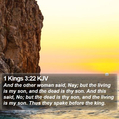 1 Kings 3:22 KJV Bible Verse Image