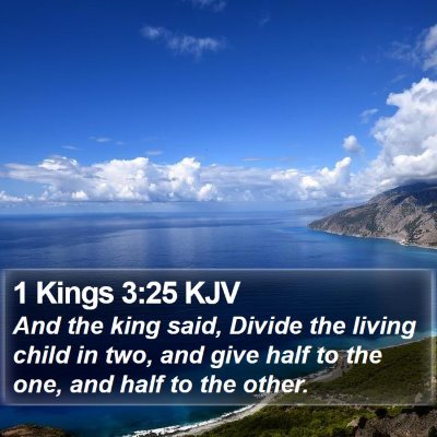1 Kings 3:25 KJV Bible Verse Image