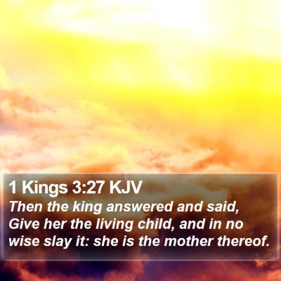1 Kings 3:27 KJV Bible Verse Image