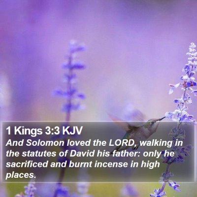 1 Kings 3:3 KJV Bible Verse Image