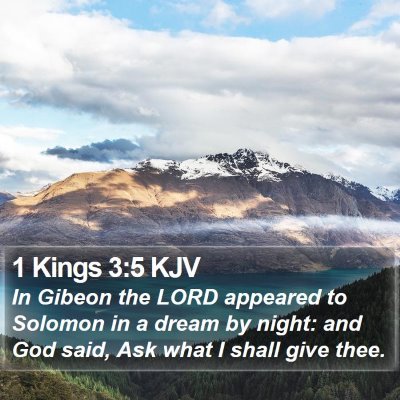 1 Kings 3:5 KJV Bible Verse Image