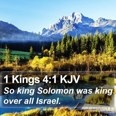 1 Kings 4:1 KJV Bible Verse Image