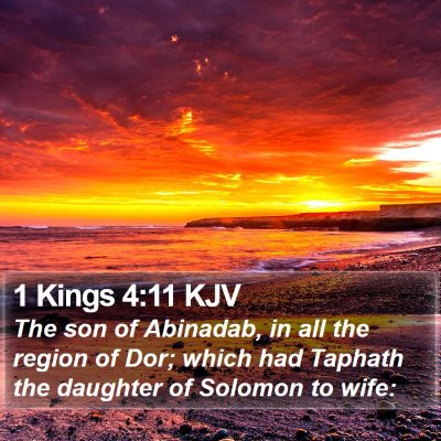 1 Kings 4:11 KJV Bible Verse Image