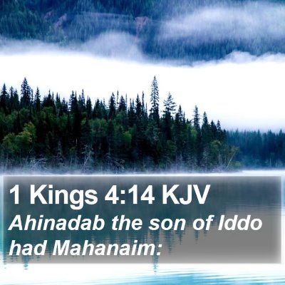 1 Kings 4:14 KJV Bible Verse Image