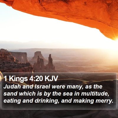 1 Kings 4:20 KJV Bible Verse Image
