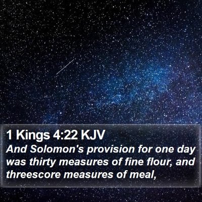 1 Kings 4:22 KJV Bible Verse Image