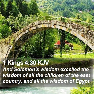 1 Kings 4:30 KJV Bible Verse Image