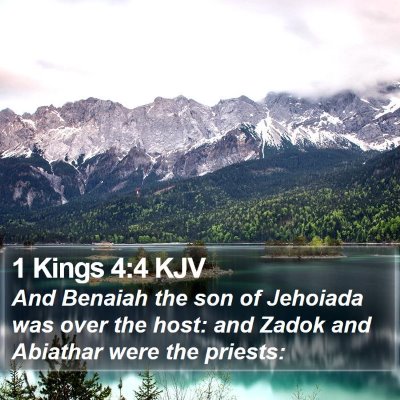 1 Kings 4:4 KJV Bible Verse Image