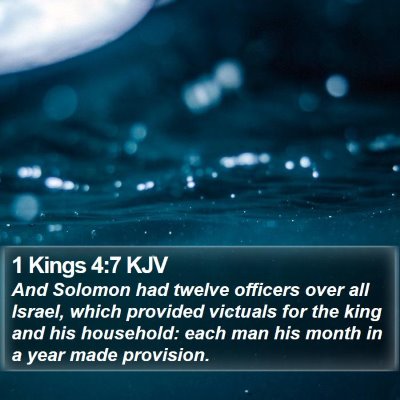 1 Kings 4:7 KJV Bible Verse Image
