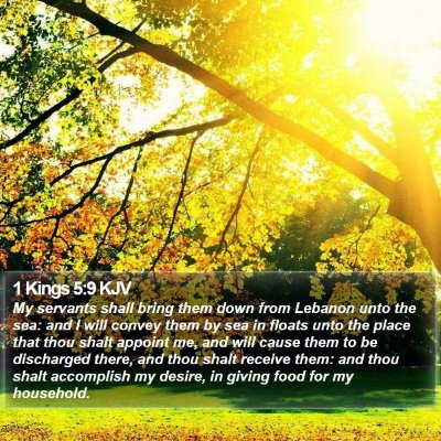1 Kings 5:9 KJV Bible Verse Image