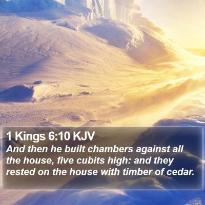 1 Kings 6:10 KJV Bible Verse Image