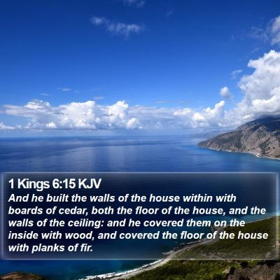 1 Kings 6:15 KJV Bible Verse Image