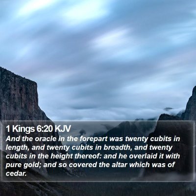 1 Kings 6:20 KJV Bible Verse Image