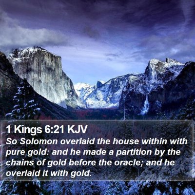 1 Kings 6:21 KJV Bible Verse Image