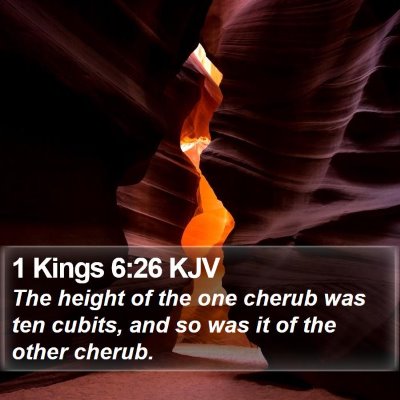 1 Kings 6:26 KJV Bible Verse Image