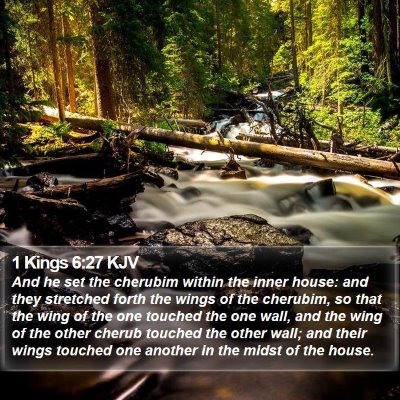 1 Kings 6:27 KJV Bible Verse Image