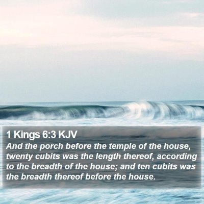 1 Kings 6:3 KJV Bible Verse Image