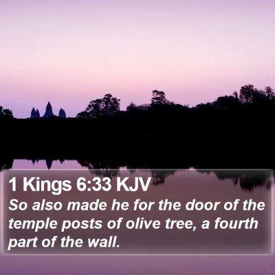 1 Kings 6:33 KJV Bible Verse Image